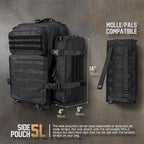 WYNEX Large Molle Pouch, Tactical Molle Bag Vertical Admin Pouch, Modular - Image 5