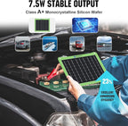 ECO-WORTHY Upgrade 7.5W Solar Car Battery Charger Maintainer 12V Waterproof - Image 3