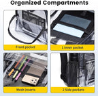 Vorspack Clear Backpack Heavy Duty PVC Transparent Backpack Extra Large Clear - Image 4