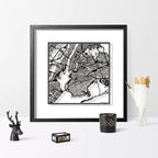 Washington D.C. Cut Map framed by O3 Design Studio, 18x18 inches, paper cutting - Image 8