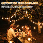 200ft Outdoor G40 LED Globe String Lights Dimmable Waterproof Shatterproof - Image 6