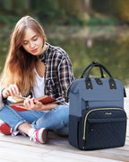 LOVEVOOK Laptop Backpack for Women, 15.6 inch Waterproof Nurse Bag Teacher Work - Image 2