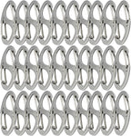 Small Carabiner Clips 1.6 inch Metal Double Sided Spring Gate Snap Hooks by Bytiyar