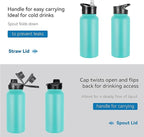 VEGOND 32 oz Insulated Water Bottle Bulk Stainless Steel Metal Water Bottles - Image 5