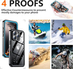 SPIDERCASE for iPhone 16 Pro Max Case Waterproof, Built-in Screen & Camera - Image 8
