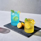 Khen Hobnail Beaded Highball Drinking Tumbler Glasses | Set of 12 | Color - Image 3