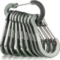 Booms Fishing CC5 Multi-Use Carabiner Clips, 10 Pack 2.7" Small Caribeener Clips by BoomsFishing