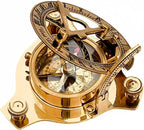 Vintage Shiny Brass Pirate's Booty Compass – Nautical Maritime Sundial - Image 5