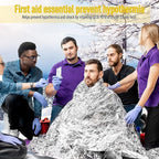 Kanayu 100 Pack Emergency Foil Thermal Blankets - Image 7