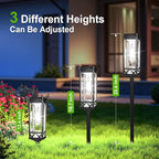 KOOPER Taller Solar Pathway Lights Outdoor, 2 Pack Upgraded Brighter Solar - Image 6