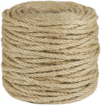 Tenn Well 5mm Jute Rope, 164 Feet 4Ply Twisted Thick Twine Rope by TennWell