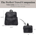 Baggallini Women's Carryall Packable Backpack, Midnight Blossom - Image 3