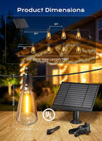 Brightown 76FT Solar String Lights Outdoor Waterproof, Patio Lights - Image 6