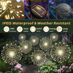 210LED Solar Firework Lights, Waterproof Fairy Starburst Light - Image 5
