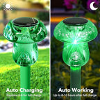 Benany Solar Lights Outdoor, St Patricks Day 16 Pack Mushroom Landscape Lights - Image 2