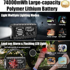 20000mah Hand Crank Emergency Radio, SW/NOAA/AM/FM Weather Radio, Solar Powered - Image 4
