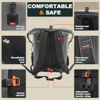 OSAH DRYPAK Waterproof Backpack Dry Bag 35L/55L/85L – Heavy Duty Roll-Top - Image 4