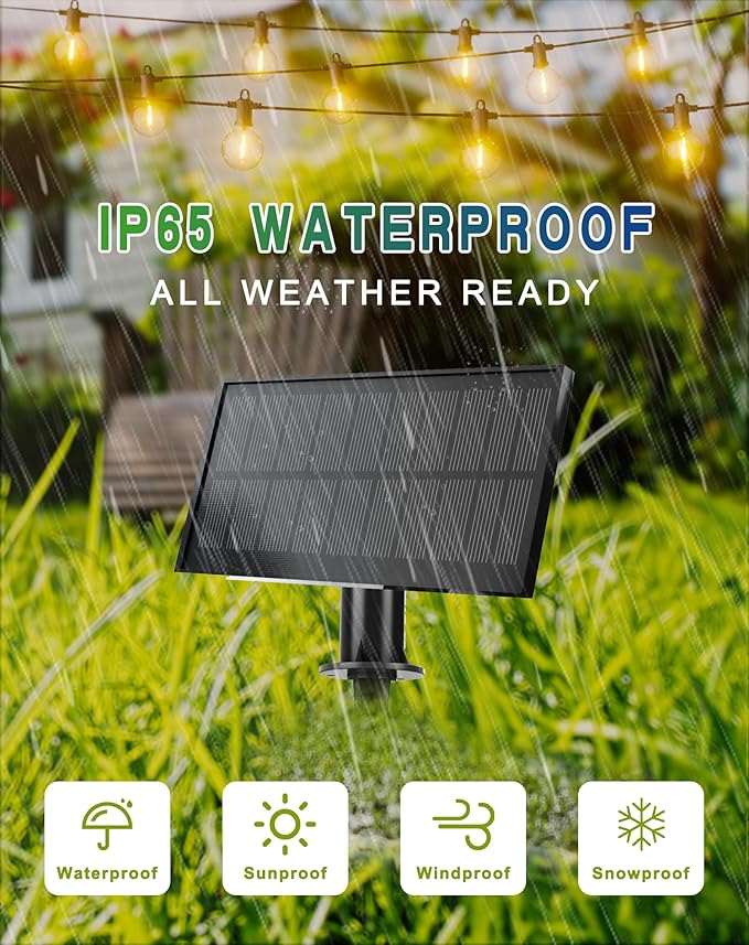 Zuske Solar String Lights Outdoor Waterproof 100FT - Image 3