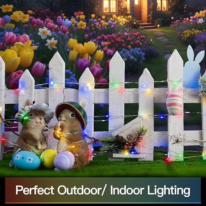 suddus 33ft 100 LED Outdoor String Lights, Led Twinkle Lights - Image 7