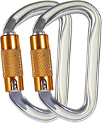 SOB Heavy Duty Steel Carabiner Clips -Auto Locking Climbing Carabiner, by SOB