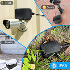 SuperInk Black IP66 Weatherproof Junction Box, Outdoor Electrical Enclosure - Image 2