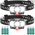 Lsnisni LED Headlamp 2 Pack, 1500 Lumen Bright Head Lamp by Lsnisni