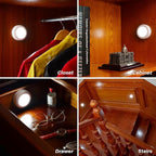 STAR-SPANGLED 3 Pack 3.1” Motion Sensor Lights Indoor AA Battery Operated - Image 7