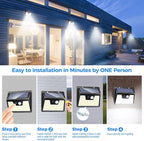 Peasur 18 Pack/140 LED Solar Lights, Outdoor Waterproof, 3 Lighting Modes - Image 8
