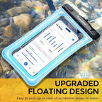 ProCase 2 Pack Floating Waterproof Phone Pouch IPX8, Universal Dry Bag Fits - Image 2