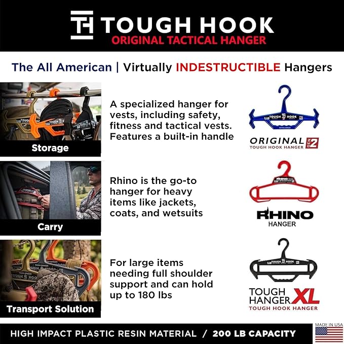Original Xtreme KRYSTAL Translucent Heavy Duty Clear Hangers | American Made - Image 8
