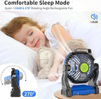 Portable Fan Rechargeable，270° Rotating Portable Cordless Battery Powered - Image 3