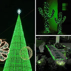 Solar String Lights Outdoor, 2 Pack 80FT 200 LED Solar Halloween Twinkle Lights - Image 3