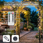 suddus 66ft 200 LED Outdoor String Lights, Fairy Lights Battery Operated - Image 2