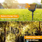 Extra-long 288FT 800LED Solar Fairy String Lights, 8 Lighting Modes, Warm White - Image 3