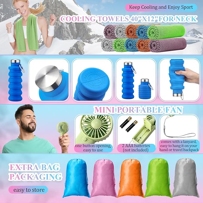 16 Set Theme Park Necessities Cruise Ship Accessory Kit Collapsible Water - Image 3