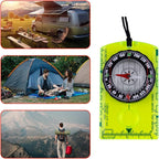 Abvsdu 2 Pieces Orienteering Compass, Superior Hiking Survival Compass - Image 4