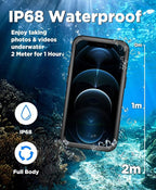 Beeasy for iPhone 12 Pro Max Waterproof Case, 360 Full Body Heavy Duty Phone - Image 3