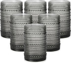 ZMOWIPDL Vintage Glassware Drinking Glasses Set of 6, 15 oz Hobnail Glass Cups by ZMOWIPDL