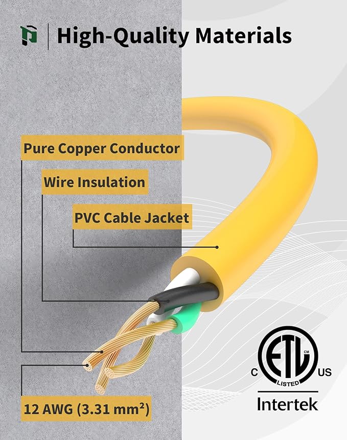 15Ft 12/3 Outdoor Extension Cord - Image 3