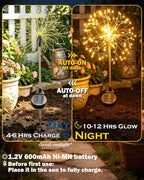 Solar Garden Lights Outdoor Yard Decorations, 8 Pack 150Leds Pathway Lights - Image 7