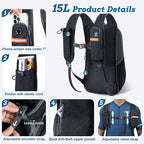 BECOJADDE 15L Small Hiking Backpack - Image 2