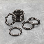 Gkeygo Key Ring Clip, 4/5 Inch Keychain Rings, 8 Pack Round Carabiner Clip - Image 8