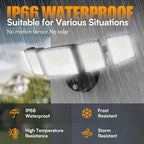 Onforu 120W 12000LM Dusk to Dawn Outdoor Lighting, 5 Heads Flood Lights Outdoor - Image 4