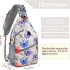 ZOMAKE Sling Bag, Small Crossbody Sling Backpack, Water Resistant Shoulder - Image 2