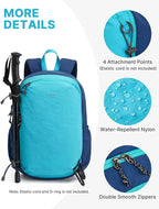 G4Free 15L Hiking Backpack Lightweight Small Travel Backpack Casual Daypack - Image 4