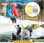 Macarrie 100 Pack Emergency Thermal Blankets Silver Foil Survival Blanket Kit - Image 6