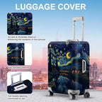 ANNA QUEEN Starry Night Art Luggage Cover, Van Gogh Inspired Suitcase Protector - Image 4