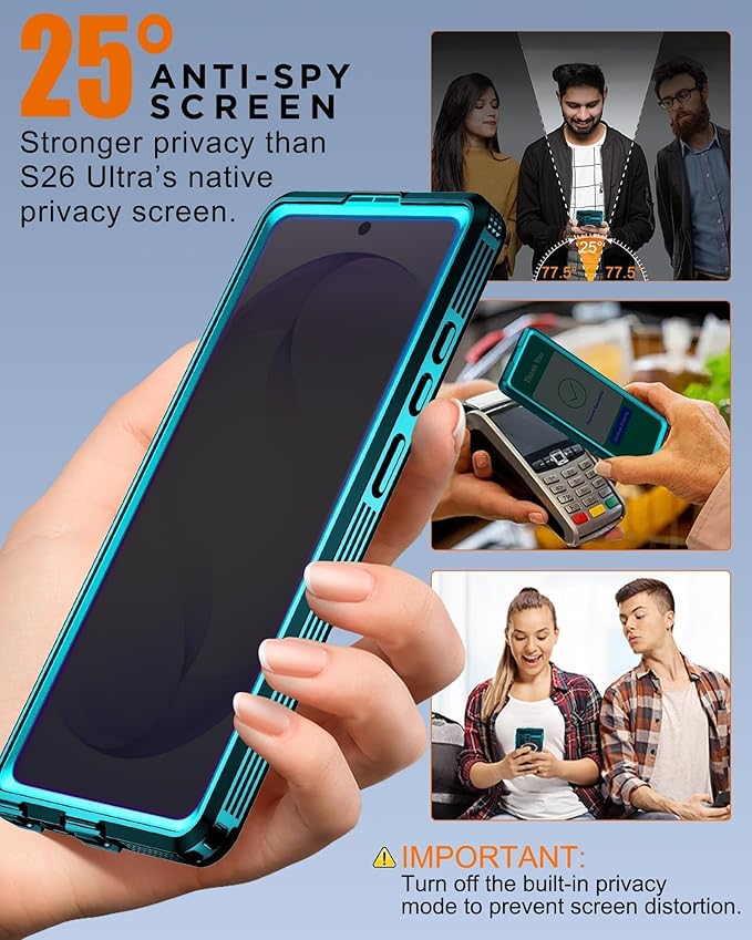 for Samsung Galaxy S26 Ultra Waterproof Case, Magnetic Heavy Duty Military - Image 2