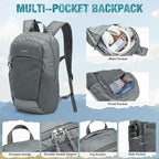 G4Free Small Hiking Backpack 20L Lightweight Foldable Packable Travel Daypack - Image 4