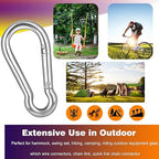 60PCS M8 Heavy Duty Carabiner Clip, 3Inch Snap Hook Quick Link Small Carabiner - Image 4
